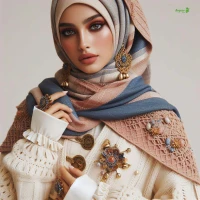 راهنمای ترکیب شال، روسری و عبا برای استایل روزانه