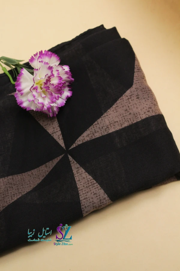 شال نخی طرح دار آیسا (کد 01)