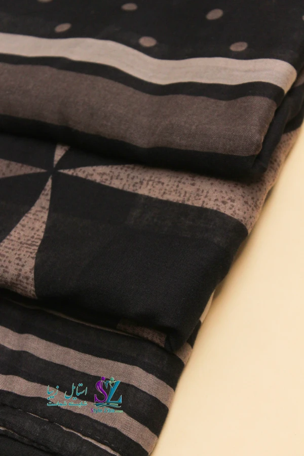 شال نخی طرح دار آیسا (کد 01)