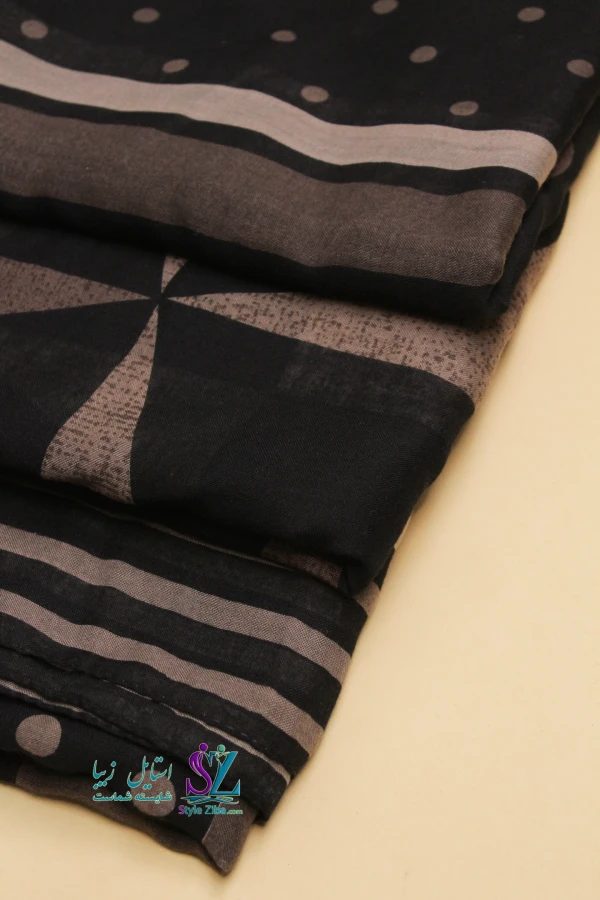 شال نخی طرح دار آیسا (کد 01)