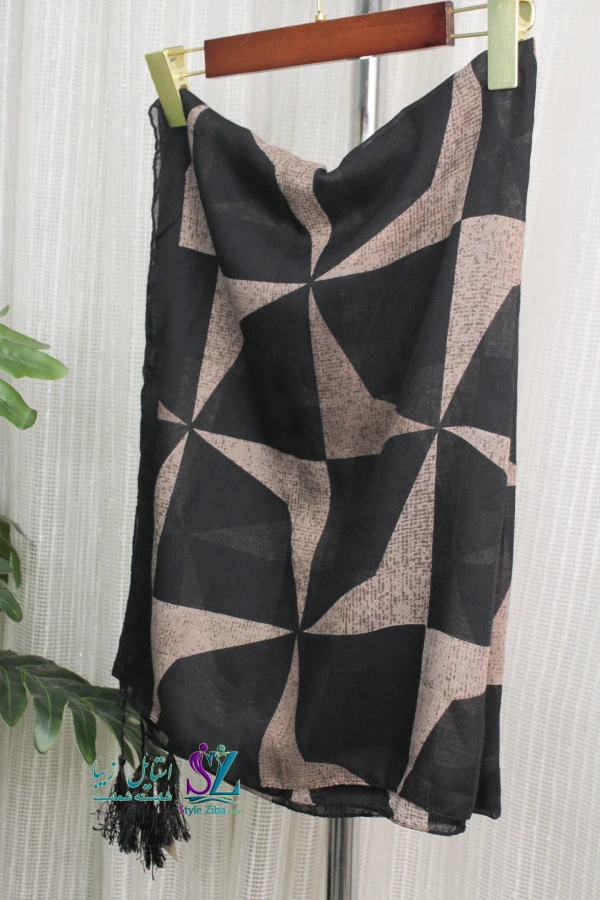 شال نخی طرح دار آیسا (کد 01)