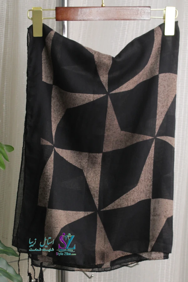 شال نخی طرح دار آیسا (کد 01)