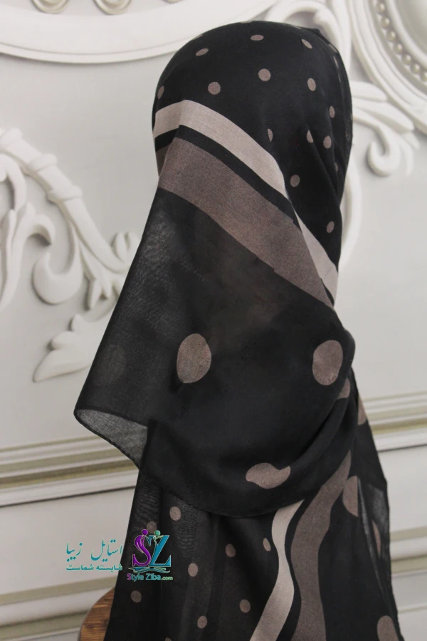 شال نخی طرح دار آیسا (کد 02)