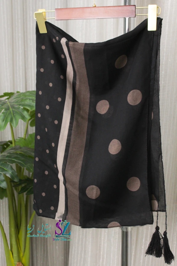 شال نخی طرح دار آیسا (کد 02)