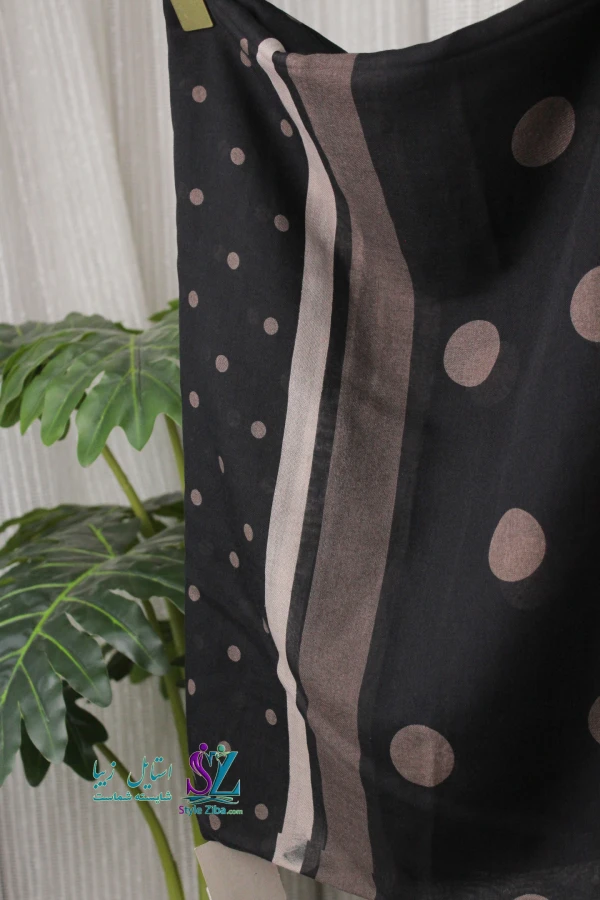 شال نخی طرح دار آیسا (کد 02)