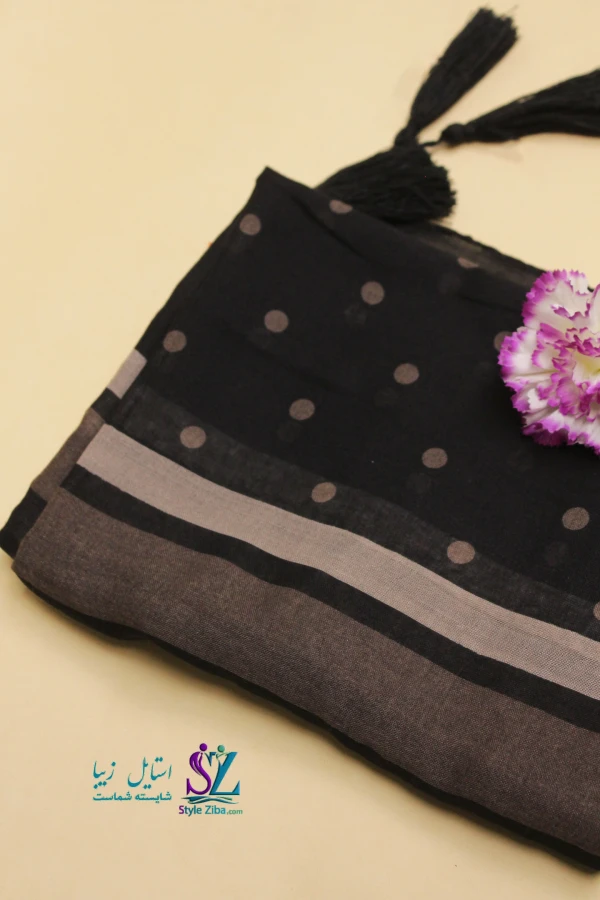 شال نخی طرح دار آیسا (کد 02)