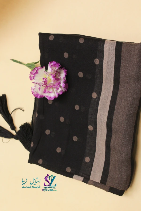 شال نخی طرح دار آیسا (کد 02)