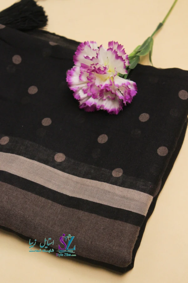 شال نخی طرح دار آیسا (کد 02)