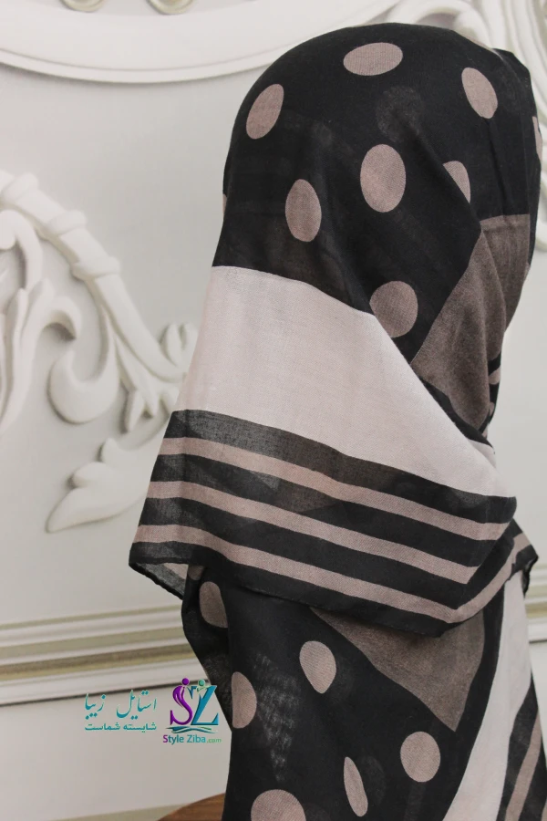 شال نخی طرح دار آیسا (کد 03)