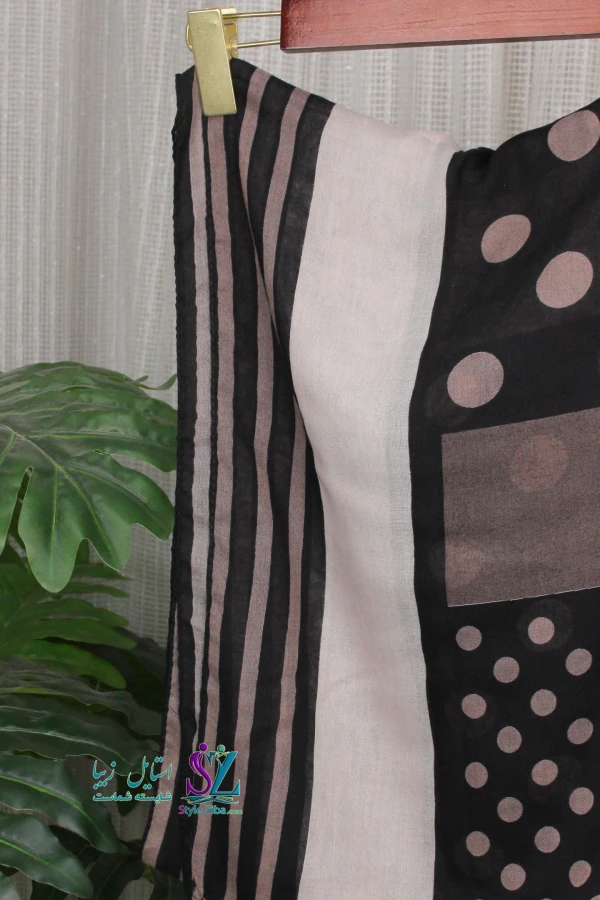 شال نخی طرح دار آیسا (کد 03)