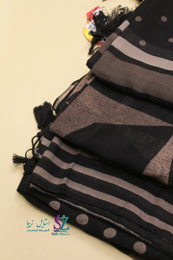 شال نخی طرح دار آیسا (کد 03)