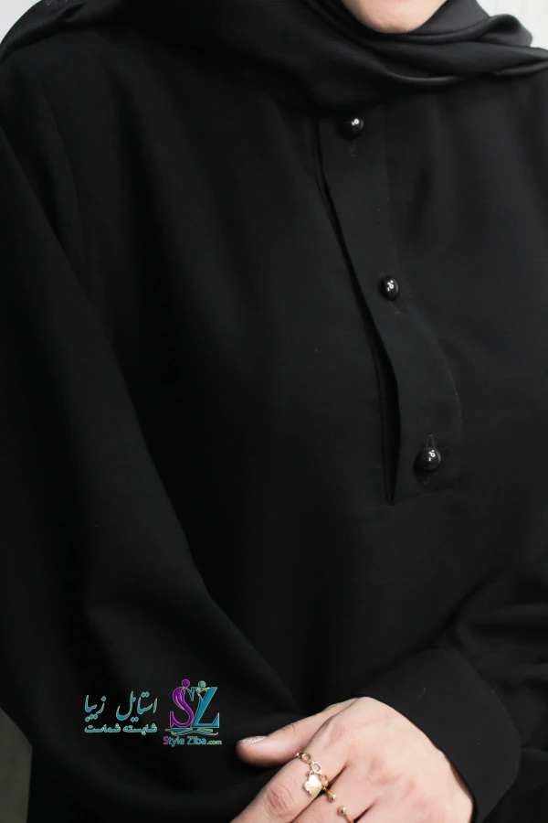 عبا زنانه مشکی ترگل