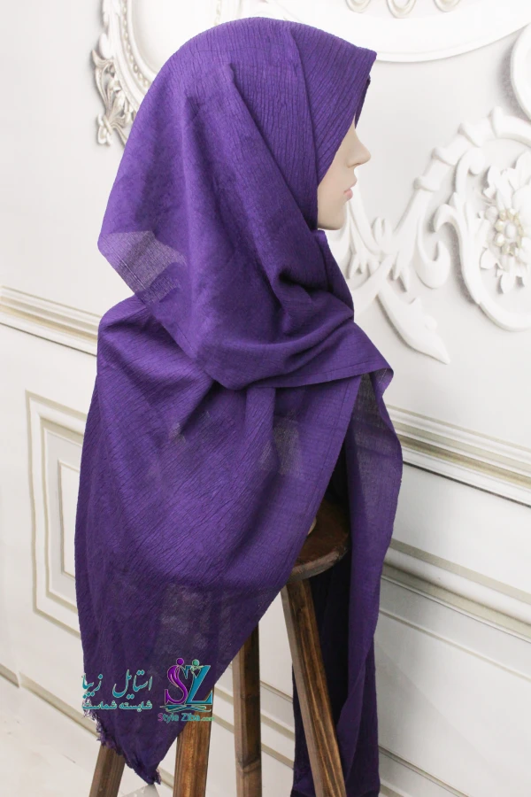 شال نخی پلیسه مهرخ (کد01)