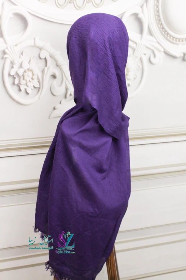 شال نخی پلیسه مهرخ (کد01)