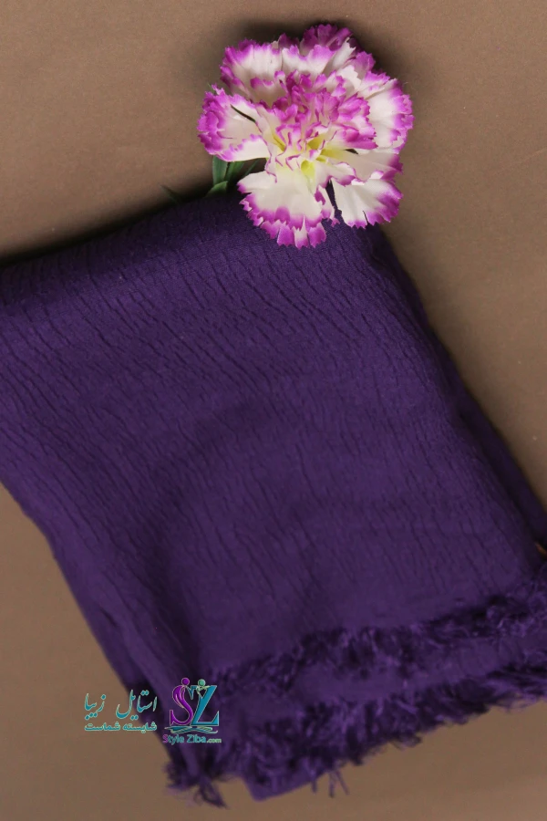 شال نخی پلیسه مهرخ (کد01)