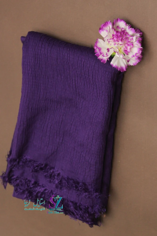 شال نخی پلیسه مهرخ (کد01)