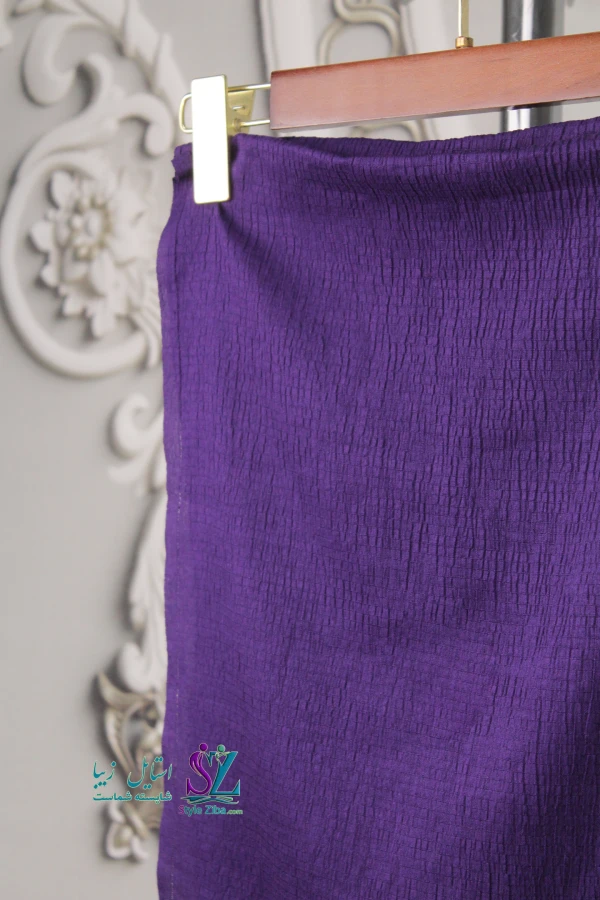 شال نخی پلیسه مهرخ (کد01)