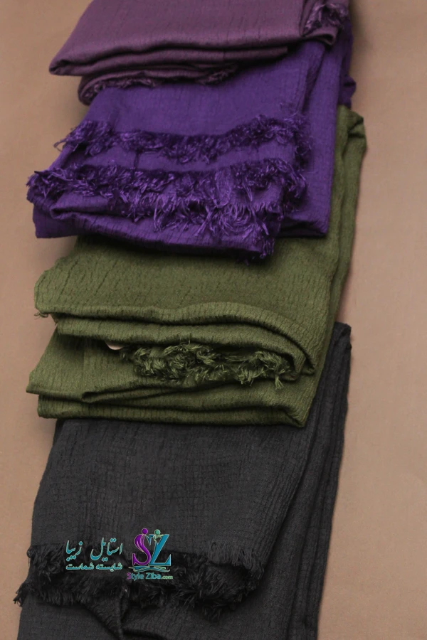 شال نخی پلیسه مهرخ (کد 03)