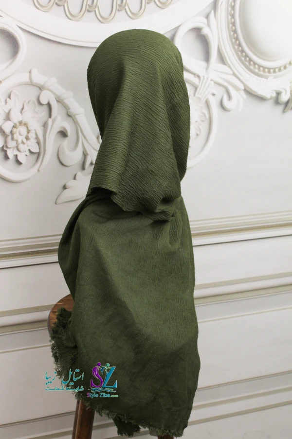 شال نخی پلیسه مهرخ (کد 04)