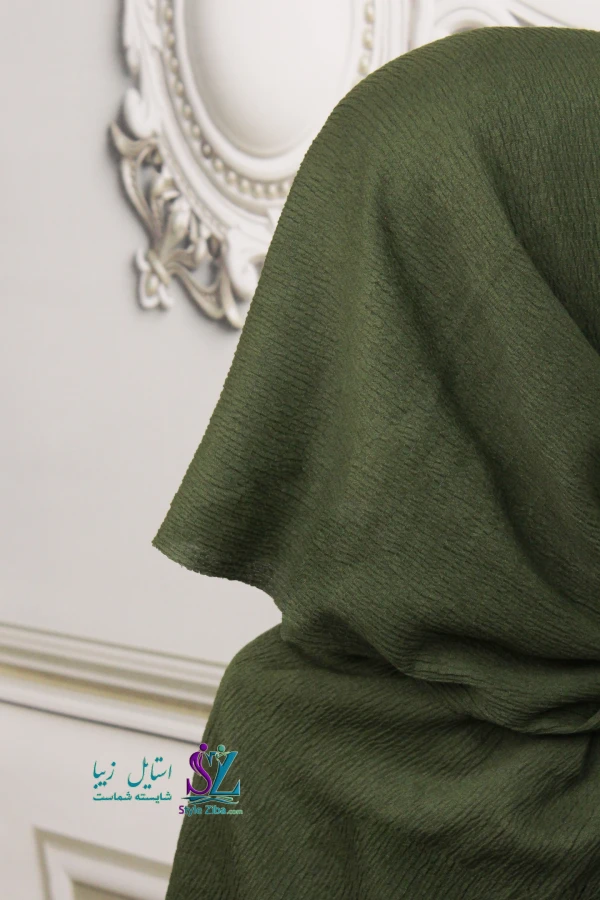 شال نخی پلیسه مهرخ (کد 04)