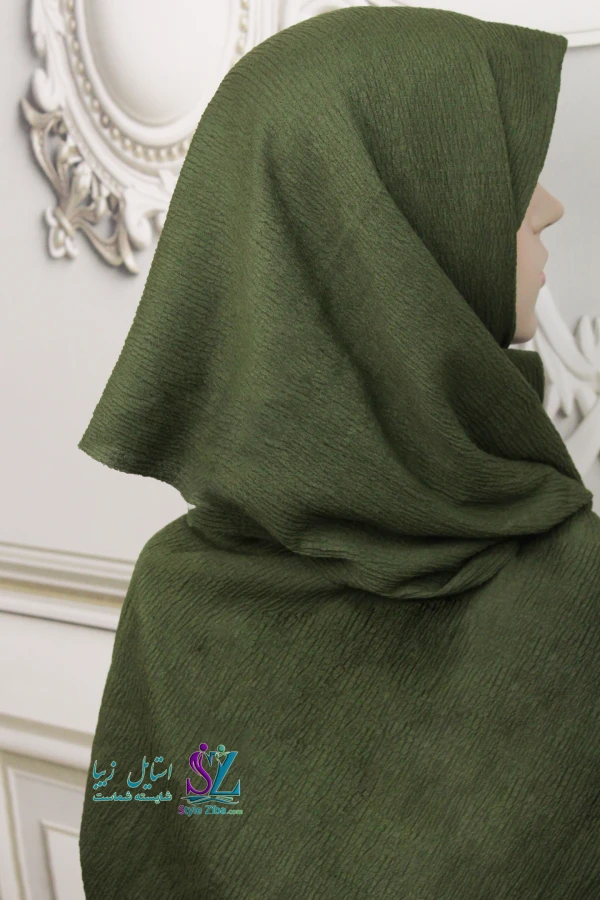 شال نخی پلیسه مهرخ (کد 04)
