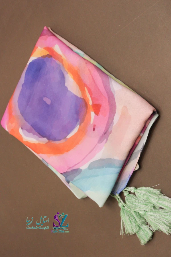 شال آبرنگی نیکا (کد 01)