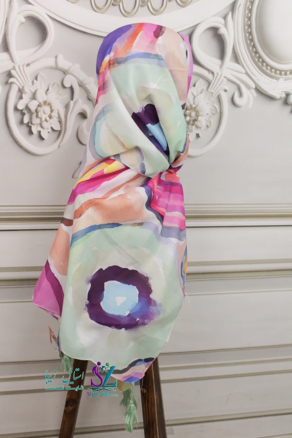 شال آبرنگی نیکا (کد 01)