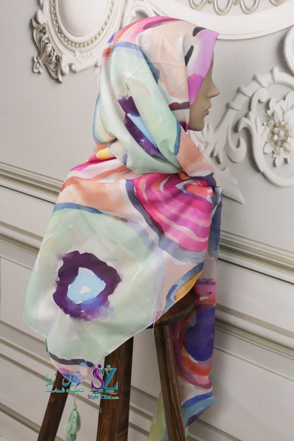 شال آبرنگی نیکا (کد 01)
