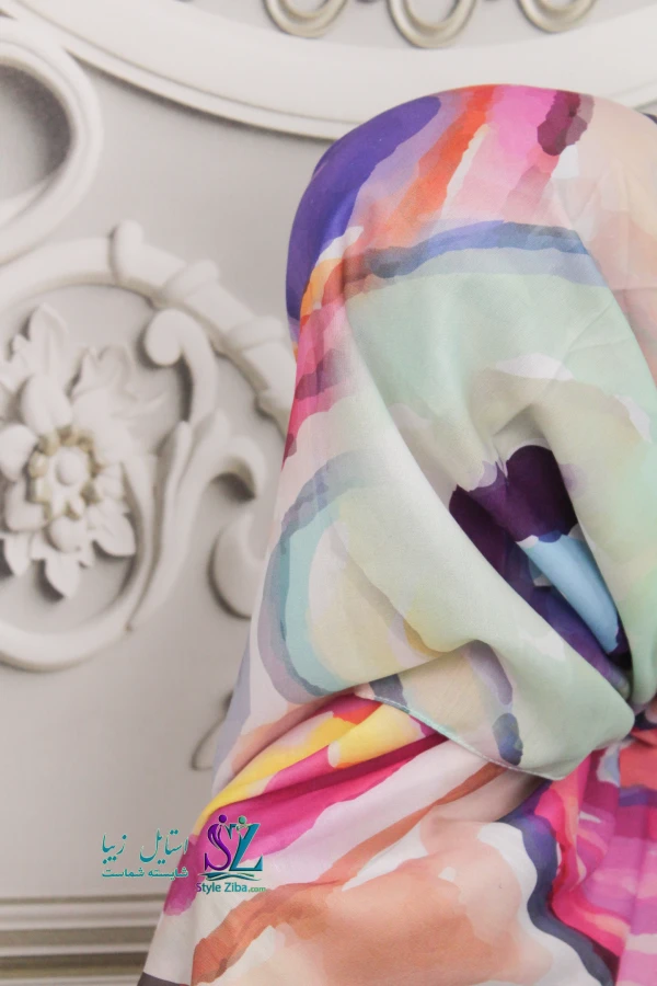 شال آبرنگی نیکا (کد 01)