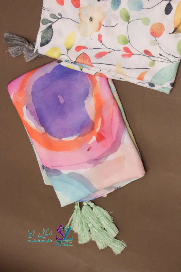 شال آبرنگی نیکا (کد 01)