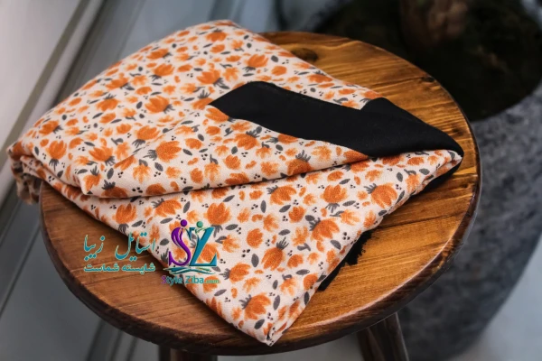 روسری نخی گلدار ابرا