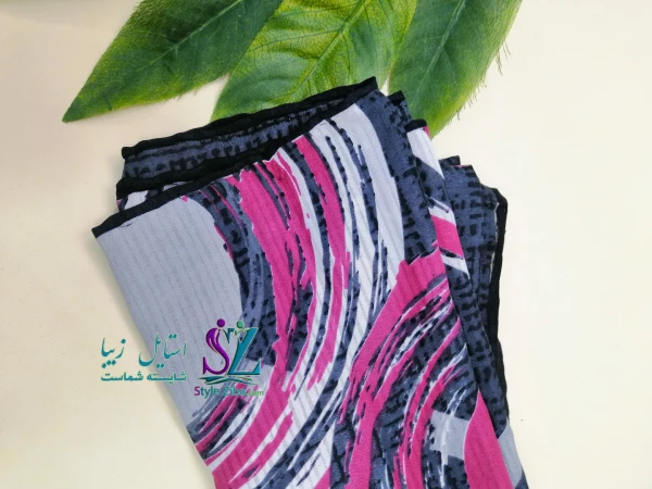 روسری نخی طرح دار رامونا