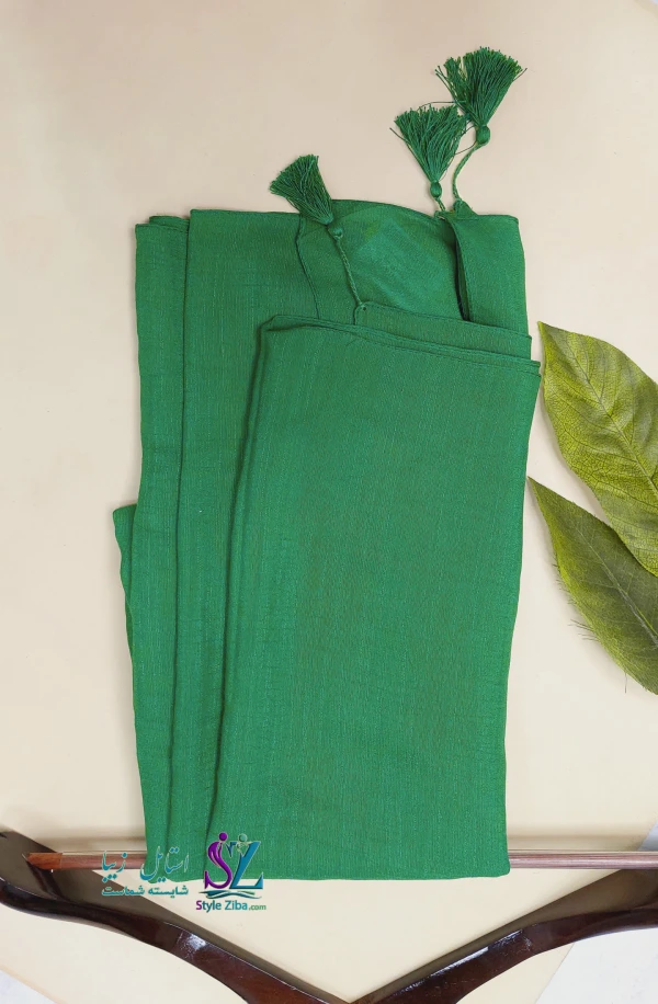 روسری نخی تک رنگ پرلا