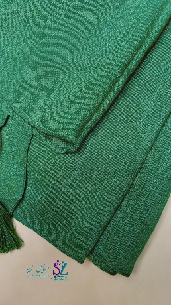 روسری نخی تک رنگ پرلا