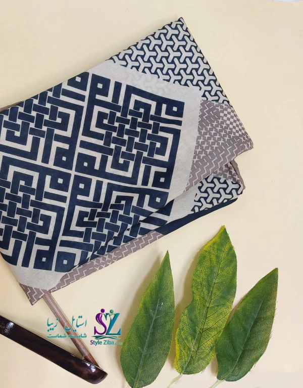 روسری نخی طرح دار آدنا