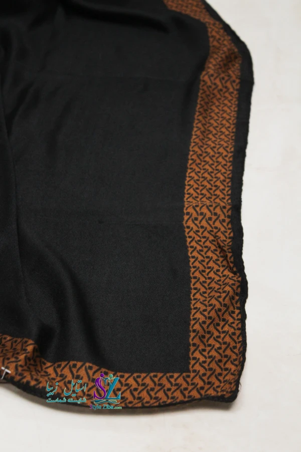 روسری مشکی حاشیه دار آندیا (کد 01)