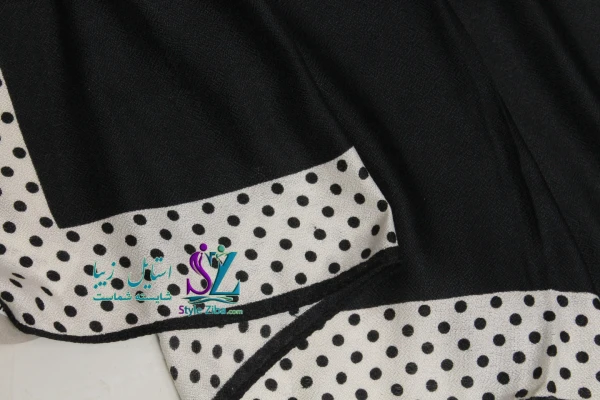 روسری مشکی حاشیه دار آندیا (کد 05)