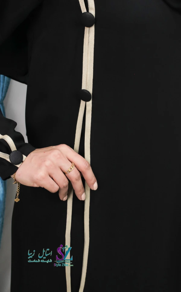 عبای زنانه مشکی اسپرت پانته آ