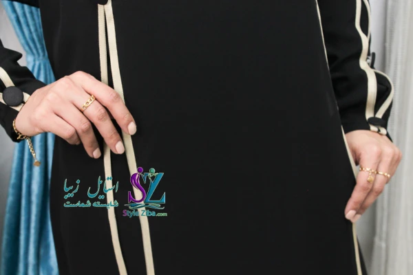 عبای زنانه مشکی اسپرت پانته آ