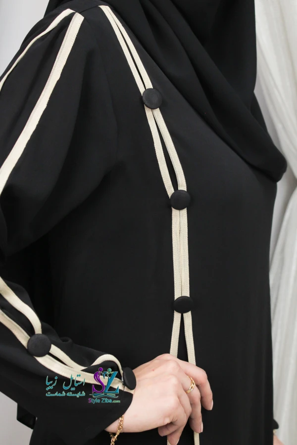 عبای زنانه مشکی اسپرت پانته آ