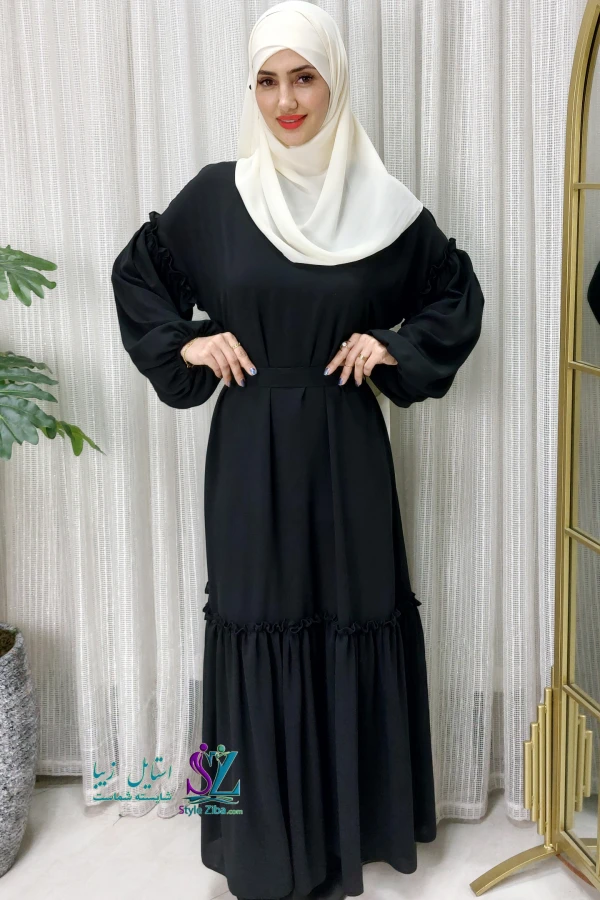 عبا زنانه عربی توسکا (مشکی)