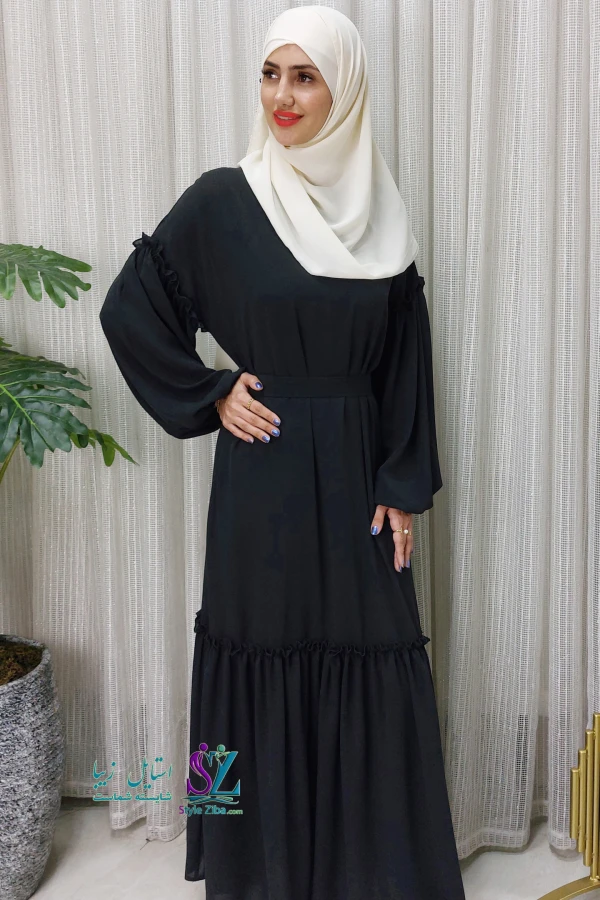 عبا زنانه عربی توسکا (مشکی)
