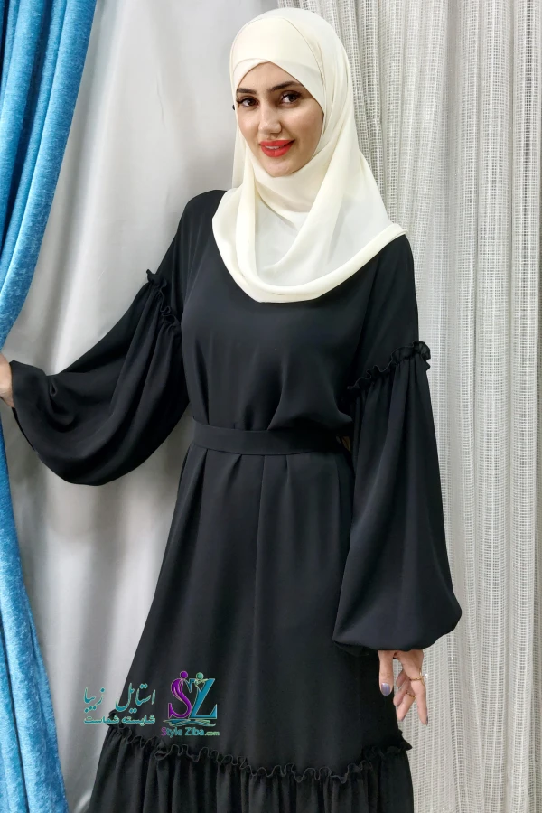 عبا زنانه عربی توسکا (مشکی)