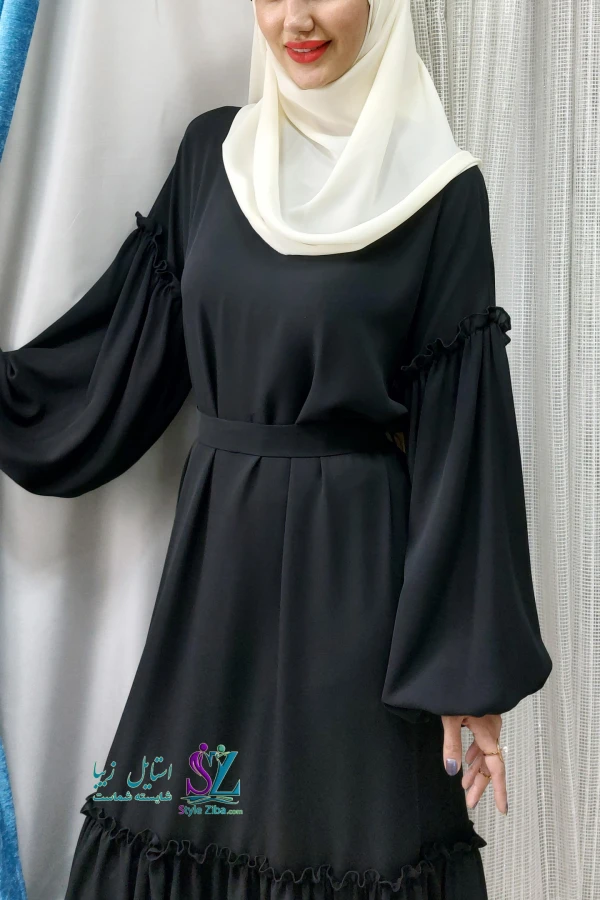 عبا زنانه عربی توسکا (مشکی)