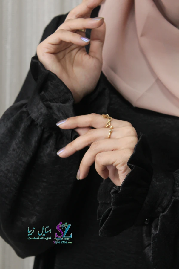 عبا زنانه مشکی غزاله