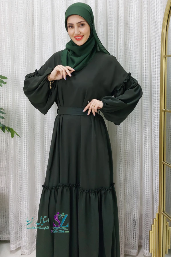 عبا زنانه عربی توسکا (سبز)