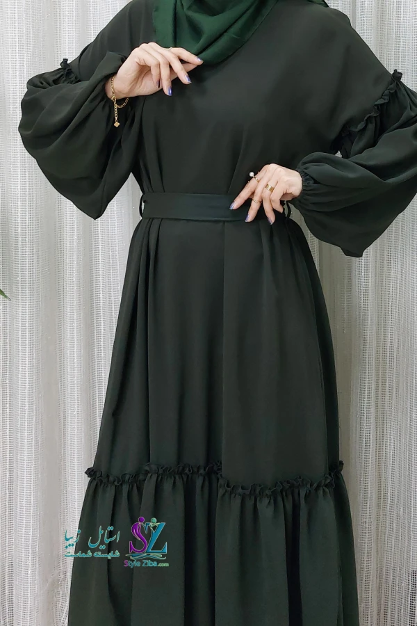 عبا زنانه عربی توسکا (سبز)