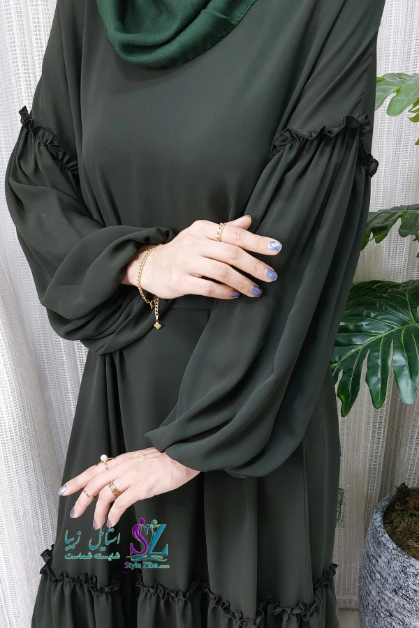 عبا زنانه عربی توسکا (سبز)