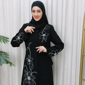 مانتو مجلسی مشکی سودابه (طرح 1)