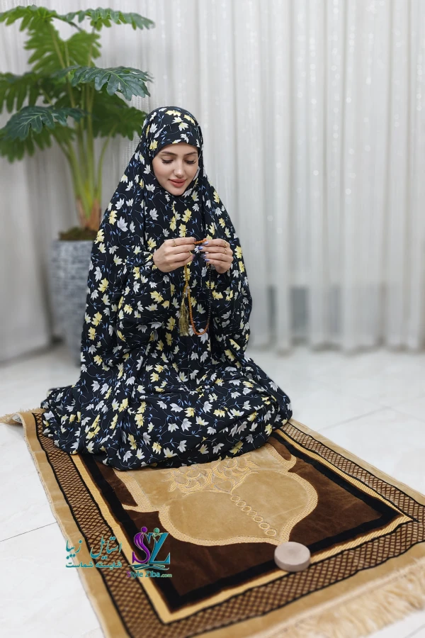 چادر نماز آستین دار نخی (طرح 04)